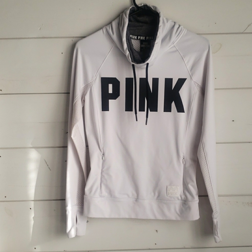PINK VICTORIA SECRET ULTIMATE COWL NECK PULLOVER